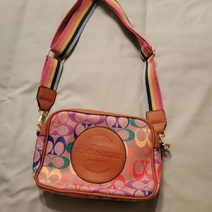 Coach Rainbow Pride Dempsy Camera bag purse